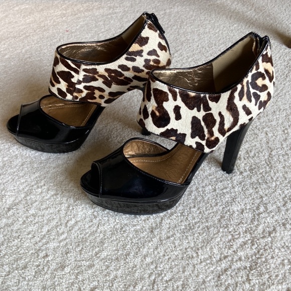 👠 BCBGeneration Harmony Leopard Print Platform Heels Size 8 NWOT - Picture 11 of 11